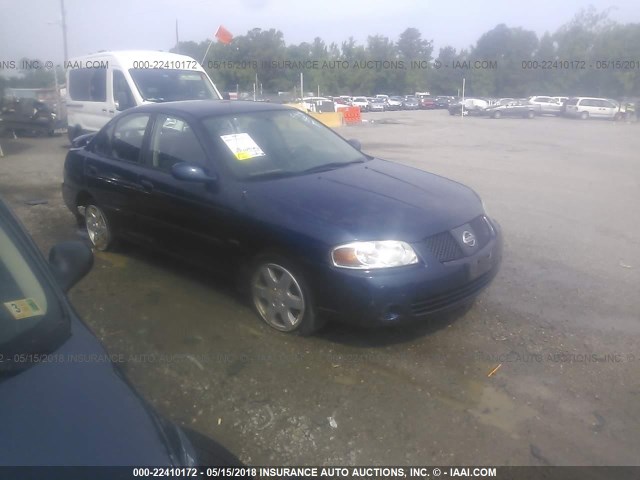 3N1CB51D56L509926 - 2006 NISSAN SENTRA 1.8/1.8S BLUE photo 1