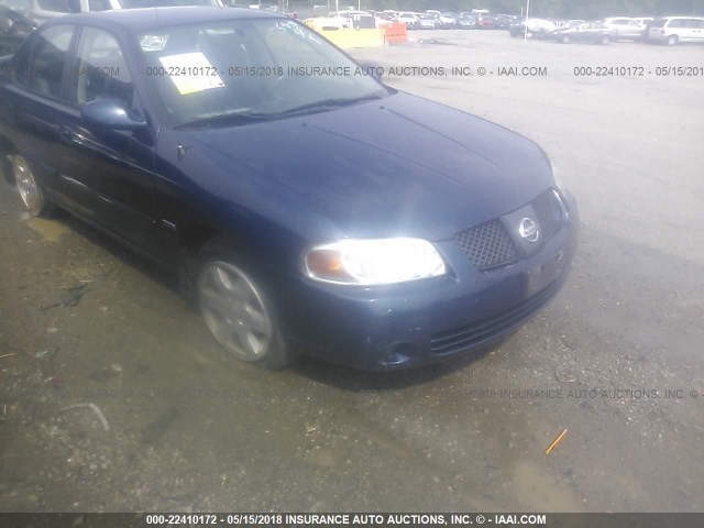 3N1CB51D56L509926 - 2006 NISSAN SENTRA 1.8/1.8S BLUE photo 6