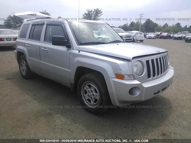 1J4NF2GB1AD658776 - 2010 JEEP PATRIOT SPORT SILVER photo 1