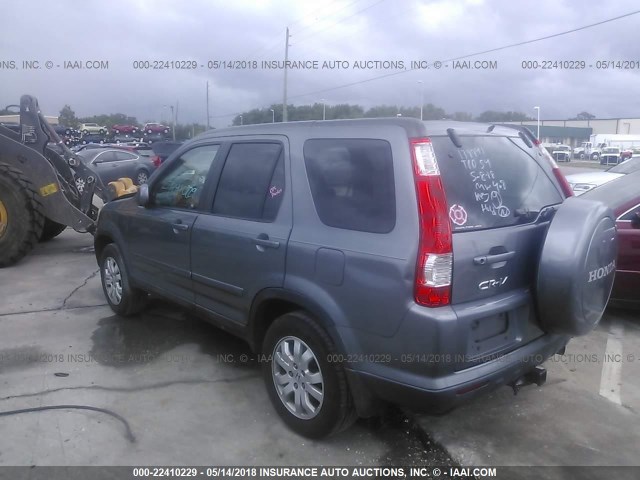 SHSRD78956U431735 - 2006 HONDA CR-V SE/EX BLUE photo 3