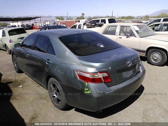 4T1BE46K97U597514 - 2007 TOYOTA CAMRY NEW GENERAT CE/LE/XLE/SE GREEN photo 3