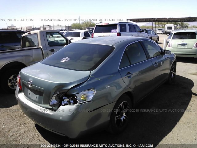 4T1BE46K97U597514 - 2007 TOYOTA CAMRY NEW GENERAT CE/LE/XLE/SE GREEN photo 4