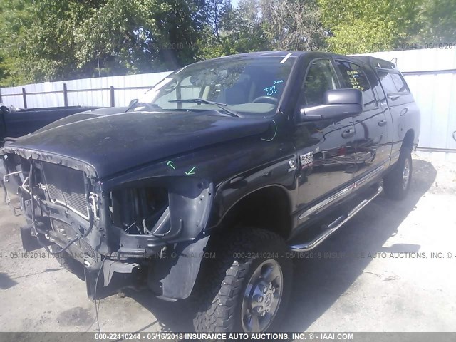 3D3MX39C37G712995 - 2007 DODGE 3500 4X4 CREWCAB  BLACK photo 2