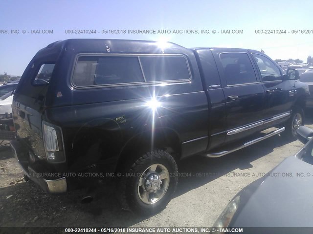 3D3MX39C37G712995 - 2007 DODGE 3500 4X4 CREWCAB  BLACK photo 4