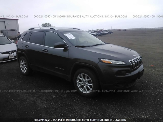 1C4PJMCB0FW529258 - 2015 JEEP CHEROKEE LATITUDE GRAY photo 1