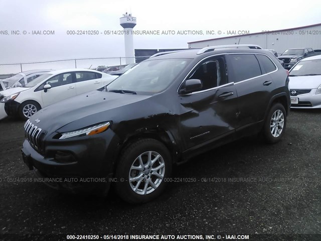 1C4PJMCB0FW529258 - 2015 JEEP CHEROKEE LATITUDE GRAY photo 2