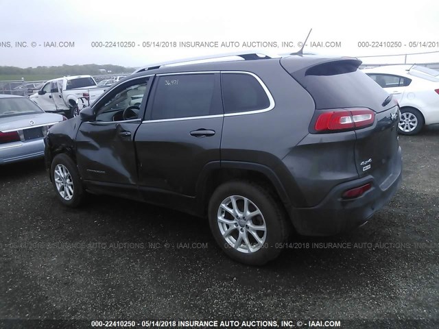 1C4PJMCB0FW529258 - 2015 JEEP CHEROKEE LATITUDE GRAY photo 3