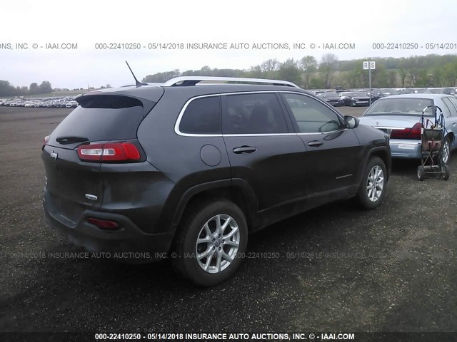 1C4PJMCB0FW529258 - 2015 JEEP CHEROKEE LATITUDE GRAY photo 4