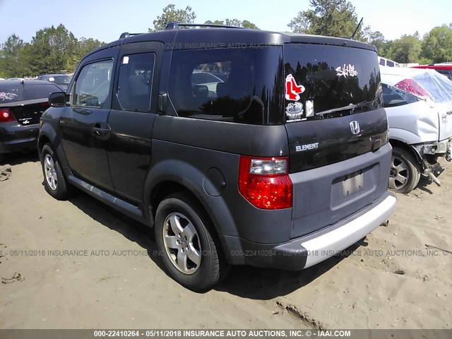 5J6YH28695L002457 - 2005 HONDA ELEMENT EX GRAY photo 3