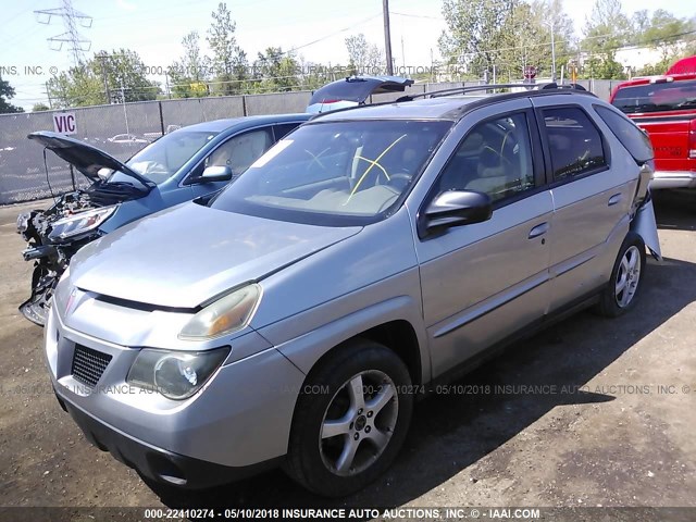 3G7DA03E53S537870 - 2003 PONTIAC AZTEK GRAY photo 2