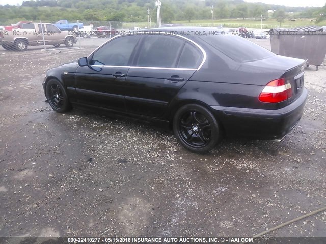 WBAEV534X3KM27436 - 2003 BMW 330 I BLACK photo 3