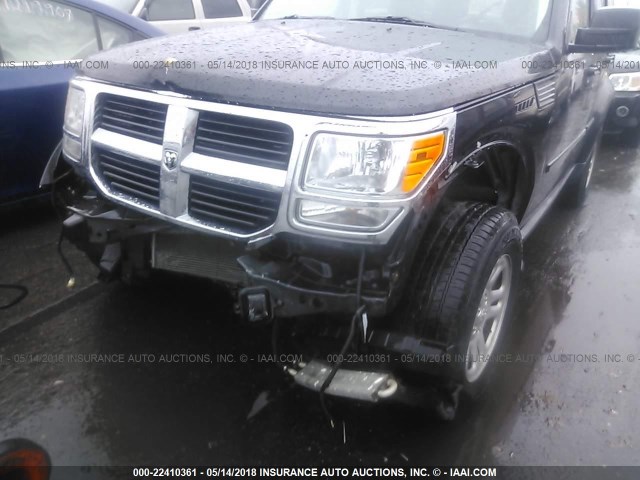 1D4PT2GK3AW125729 - 2010 DODGE NITRO SE BLACK photo 6