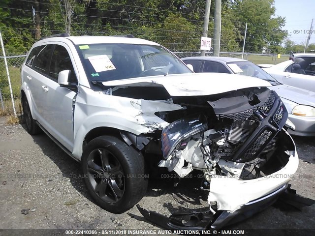 3C4PDCGBXGT112376 - 2016 DODGE JOURNEY CROSSROAD WHITE photo 1