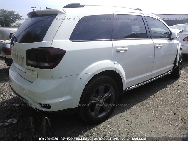 3C4PDCGBXGT112376 - 2016 DODGE JOURNEY CROSSROAD WHITE photo 4