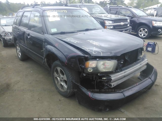 JF1SG65613H762124 - 2003 SUBARU FORESTER 2.5XS შავი ფოტო 1