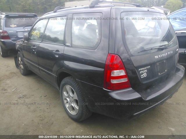 JF1SG65613H762124 - 2003 SUBARU FORESTER 2.5XS შავი ფოტო 3