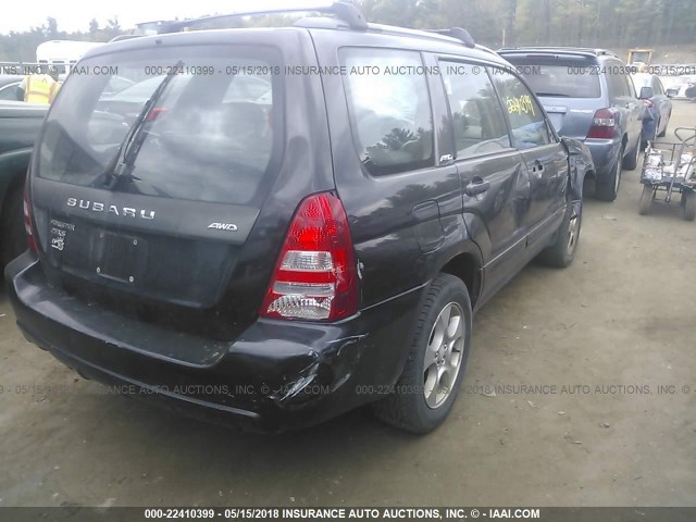 JF1SG65613H762124 - 2003 SUBARU FORESTER 2.5XS შავი ფოტო 4