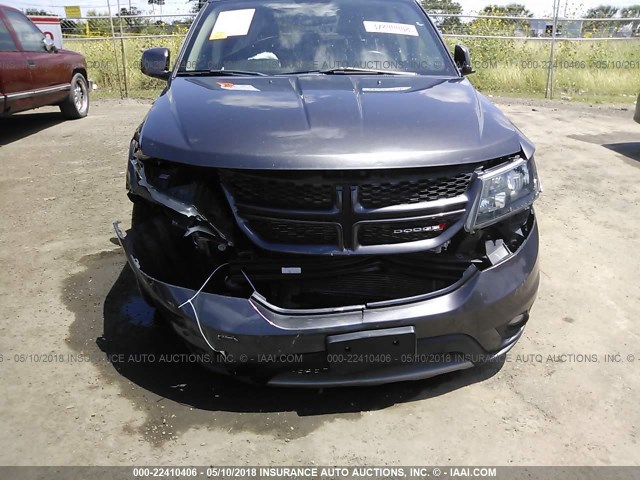 3C4PDCEG0GT129945 - 2016 DODGE JOURNEY R/T GRAY photo 6