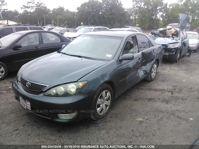 4T1BE32K25U424110 - 2005 TOYOTA CAMRY LE/XLE/SE 绿色 照片 2