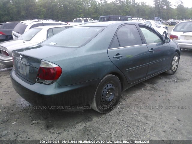4T1BE32K25U424110 - 2005 TOYOTA CAMRY LE/XLE/SE 绿色 照片 4