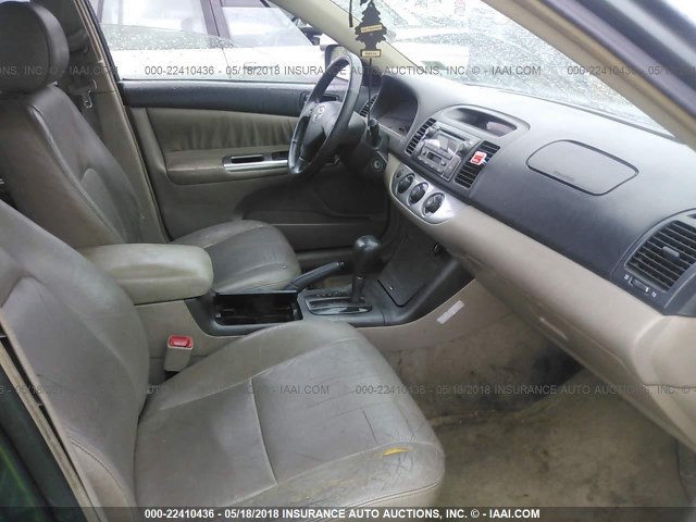 4T1BE32K25U424110 - 2005 TOYOTA CAMRY LE/XLE/SE 绿色 照片 5
