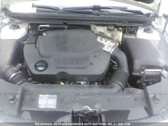 1G1ZF5E73CF214824 - 2012 CHEVROLET MALIBU 3LT თეთრი ფოტო 10