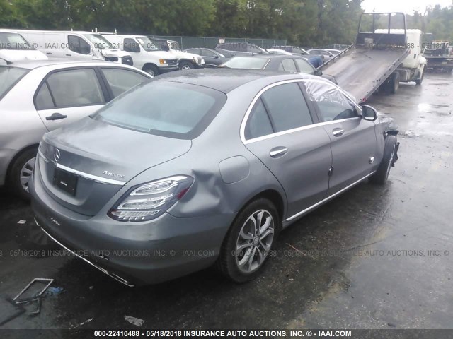 55SWF4KBXFU023874 - 2015 MERCEDES-BENZ C 300 4MATIC SILVER photo 4