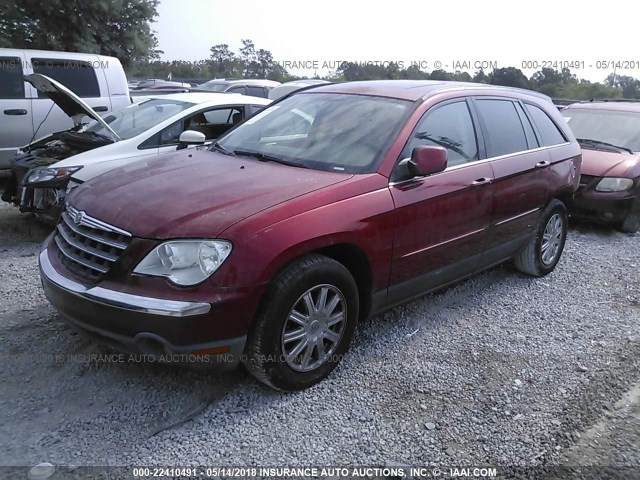 2A8GM68X87R260775 - 2007 CHRYSLER PACIFICA TOURING RED photo 2