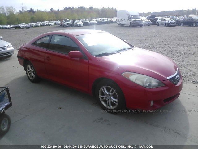 4T1CE30P24U837047 - 2004 TOYOTA CAMRY SOLARA SE/SLE RED photo 1