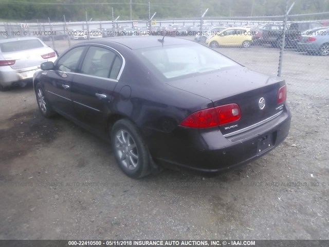 1G4HD57288U204637 - 2008 BUICK LUCERNE CXL MAROON photo 3