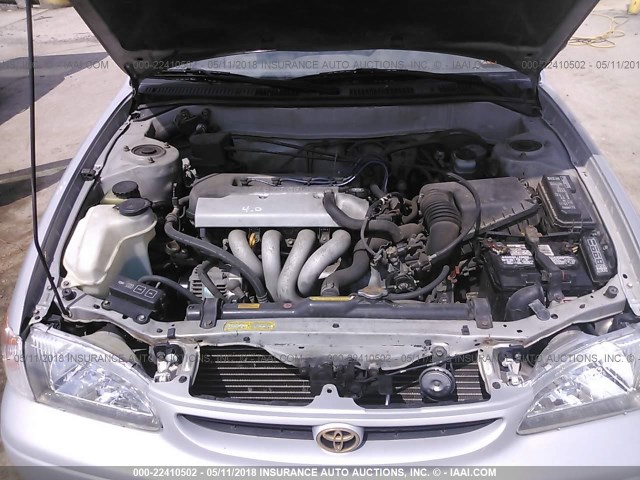 2T1BR12E7XC202721 - 1999 TOYOTA COROLLA VE/CE/LE SILVER photo 10