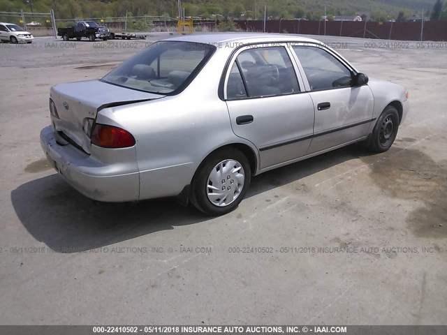 2T1BR12E7XC202721 - 1999 TOYOTA COROLLA VE/CE/LE SILVER photo 4