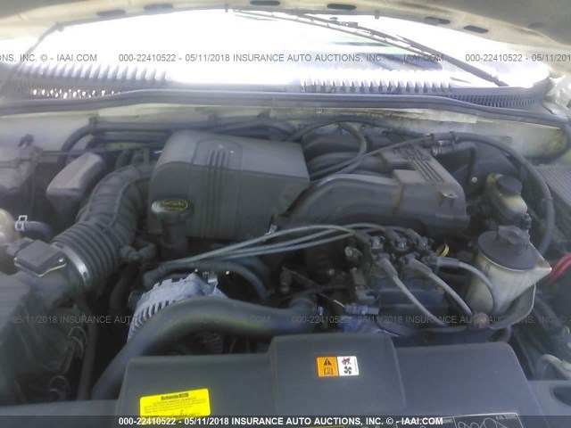 1FMZU73K13UB79076 - 2003 FORD EXPLORER XLT/XLT SPORT/NBX WHITE photo 10