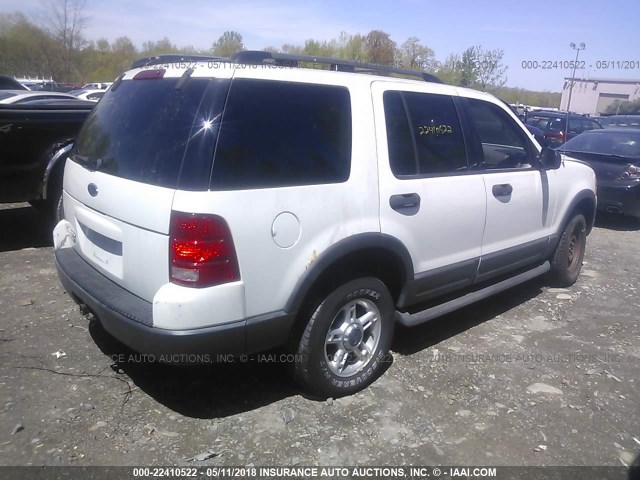 1FMZU73K13UB79076 - 2003 FORD EXPLORER XLT/XLT SPORT/NBX WHITE photo 4