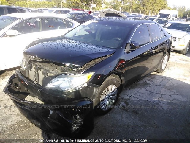 4T1BF1FK2EU796364 - 2014 TOYOTA CAMRY L/SE/LE/XLE 黑色 照片 2