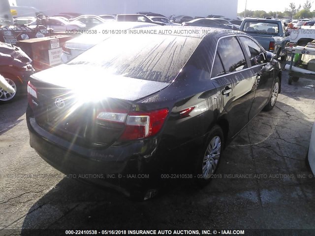 4T1BF1FK2EU796364 - 2014 TOYOTA CAMRY L/SE/LE/XLE 黑色 照片 4