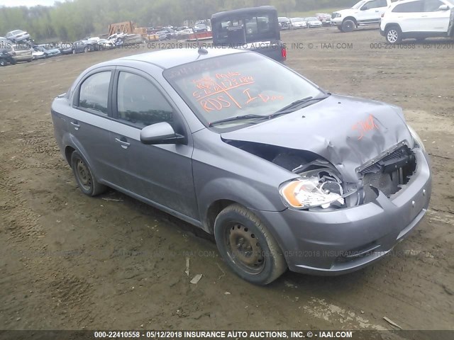 KL1TD5DEXBB187914 - 2011 CHEVROLET AVEO LS/LT GRAY photo 1