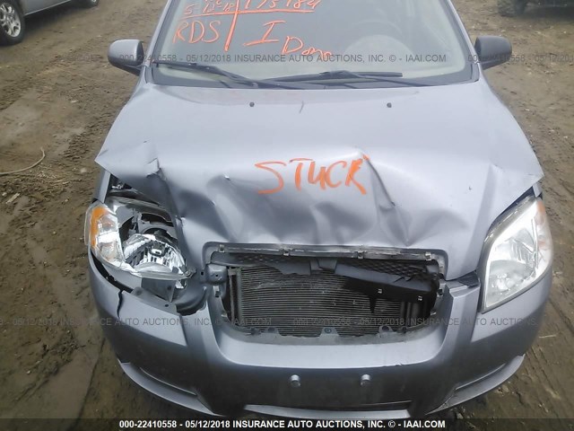 KL1TD5DEXBB187914 - 2011 CHEVROLET AVEO LS/LT 灰色 照片 6