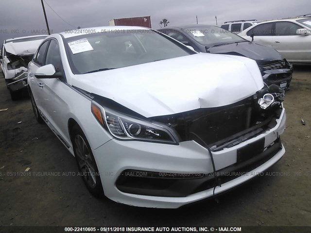 5NPE34AF9FH246967 - 2015 HYUNDAI SONATA SPORT/LIMITED WHITE photo 1