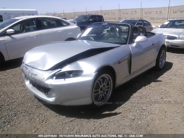 JHMAP21465S004058 - 2005 HONDA S2000 SILVER photo 2