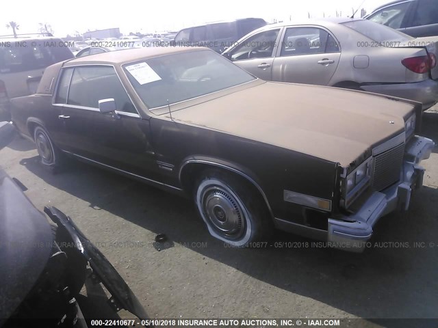 1G6AL5795BE621689 - 1981 CADILLAC ELDORADO BROWN photo 1