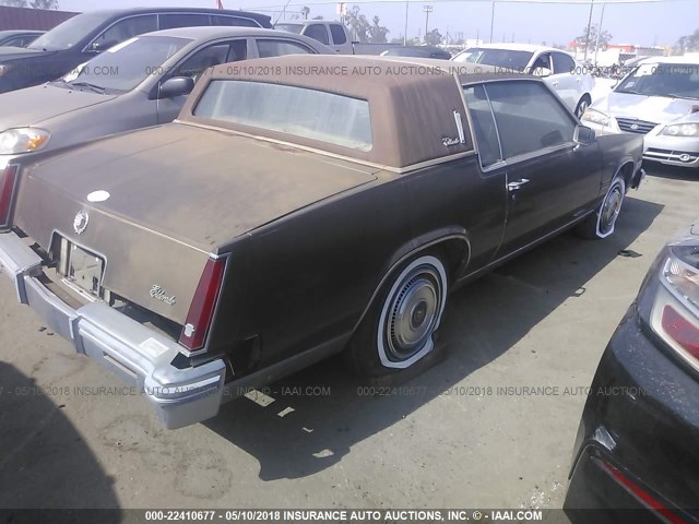 1G6AL5795BE621689 - 1981 CADILLAC ELDORADO BROWN photo 4