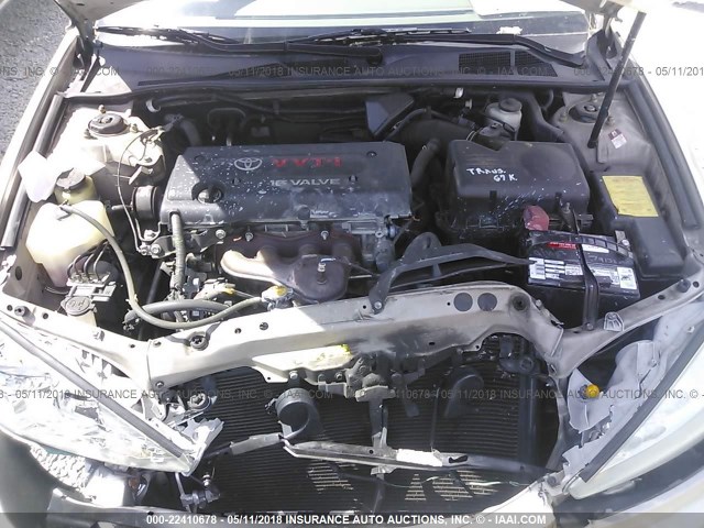 4T1BE30K85U966055 - 2005 TOYOTA CAMRY LE/XLE/SE GOLD photo 10