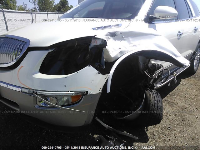 5GAKRBED7BJ383097 - 2011 BUICK ENCLAVE CXL 白色 照片 6