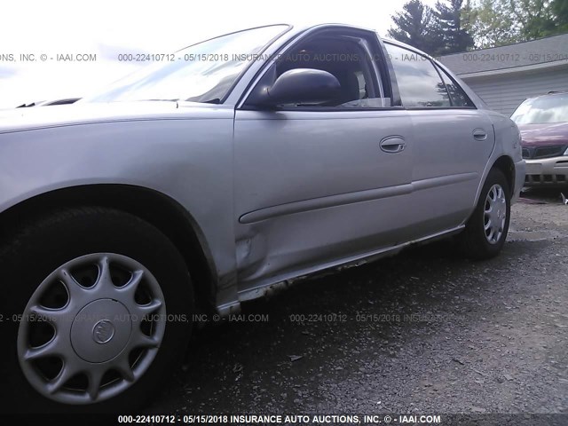 2G4WS52J841227465 - 2004 BUICK CENTURY CUSTOM SILVER photo 6