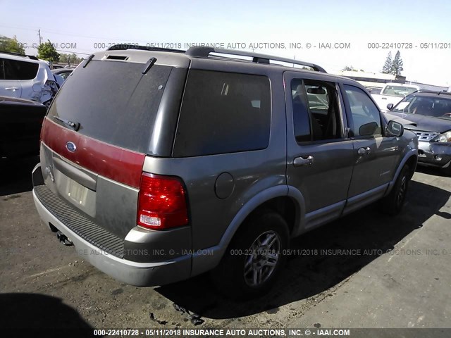 1FMZU63E62ZB62313 - 2002 FORD EXPLORER XLT TAN photo 4