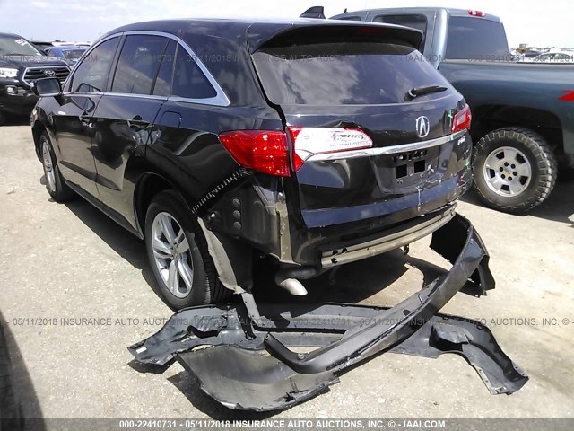 5J8TB3H36FL000536 - 2015 ACURA RDX BLACK photo 3