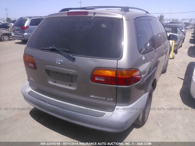 4T3ZF13C4XU124425 - 1999 TOYOTA SIENNA LE/XLE TAN photo 4