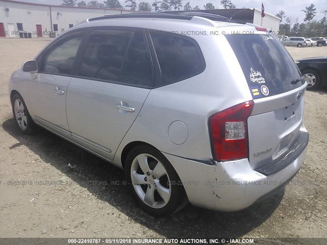 KNAFG526277103973 - 2007 KIA RONDO LX/EX SILVER photo 3