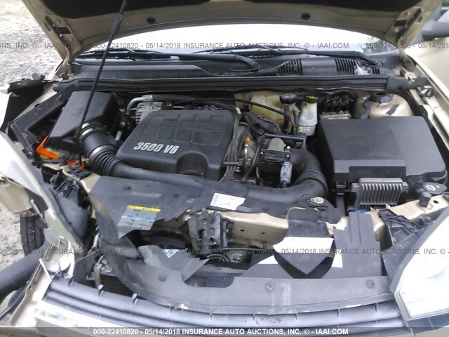1G1ZT52875F299210 - 2005 CHEVROLET MALIBU LS ოქროსფერი ფოტო 10